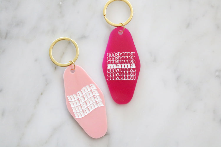 colorful mama motel keychain | CHOOSE YOUR COLOR