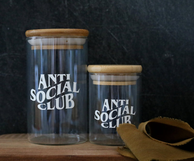 anti social club stash jar | 2 sizes