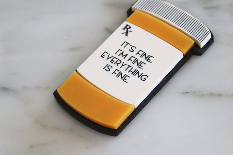 custom prescription bottle keychain | CHOOSE YOUR TEXT