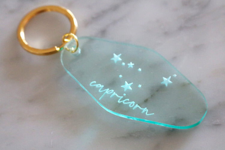 zodiac motel keychain | CHOOSE YOUR COLOR