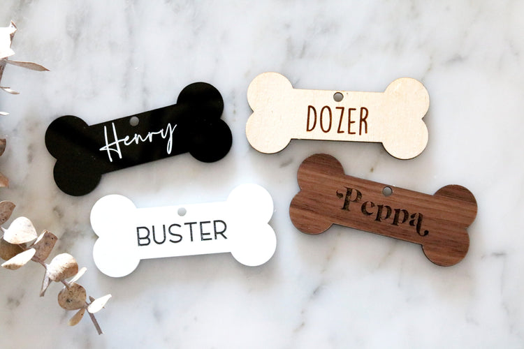 custom dog bone pet christmas ornament