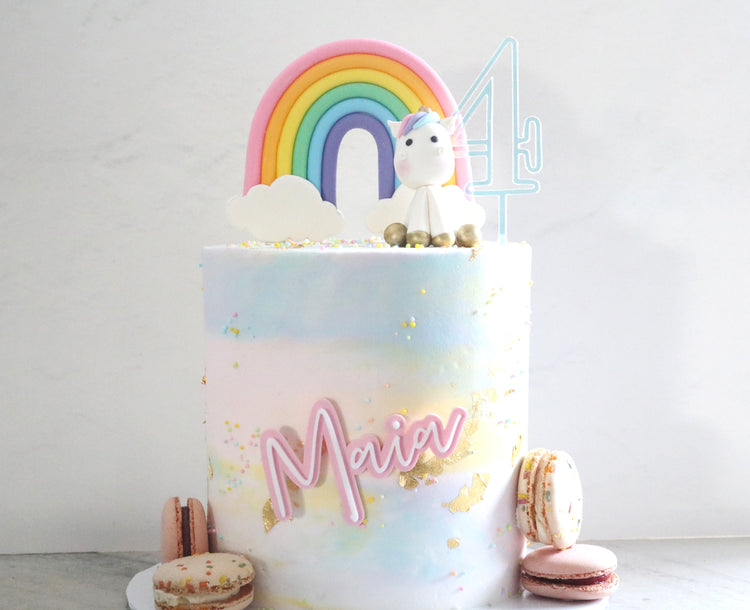 custom name double layer acrylic birthday cake charm | cake topper | birthday party | dessert table | personalized | choose your color