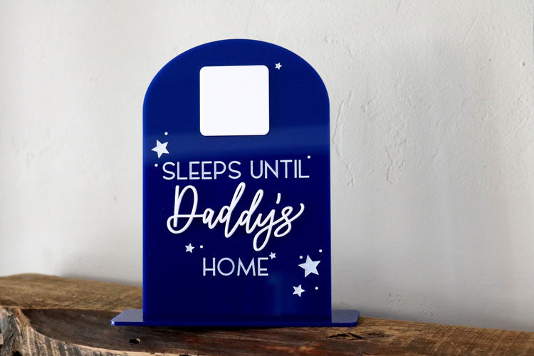 acrylic arch deployment countdown sign