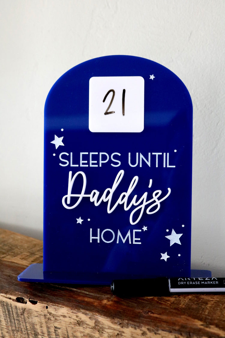 acrylic arch deployment countdown sign