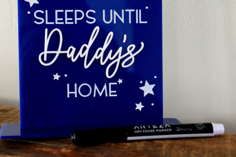 acrylic arch deployment countdown sign