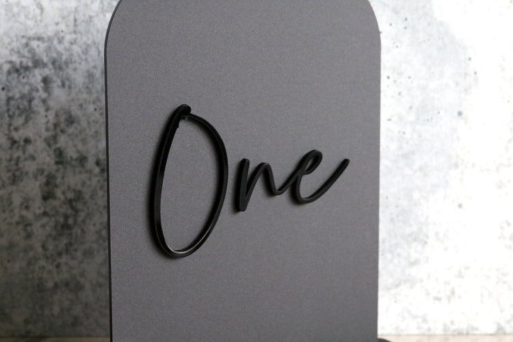 acrylic arch table number signs | acrylic wedding sign | wedding decor | arched table number | wedding table number | acrylic table number