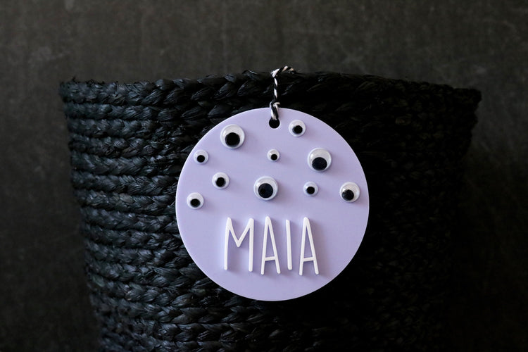 custom monster halloween name tag