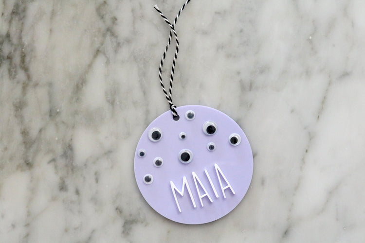 custom monster halloween name tag