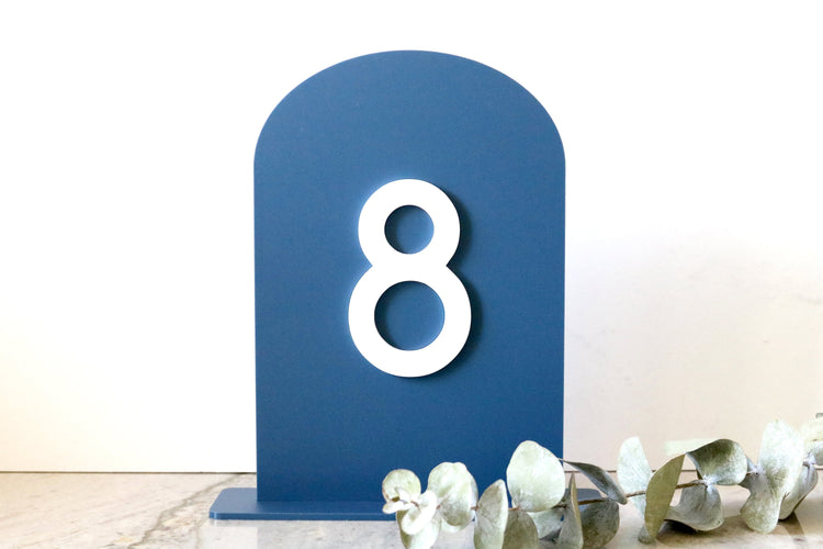 acrylic arch table number signs | acrylic wedding sign | wedding decor | arched table number | wedding table number | acrylic table number