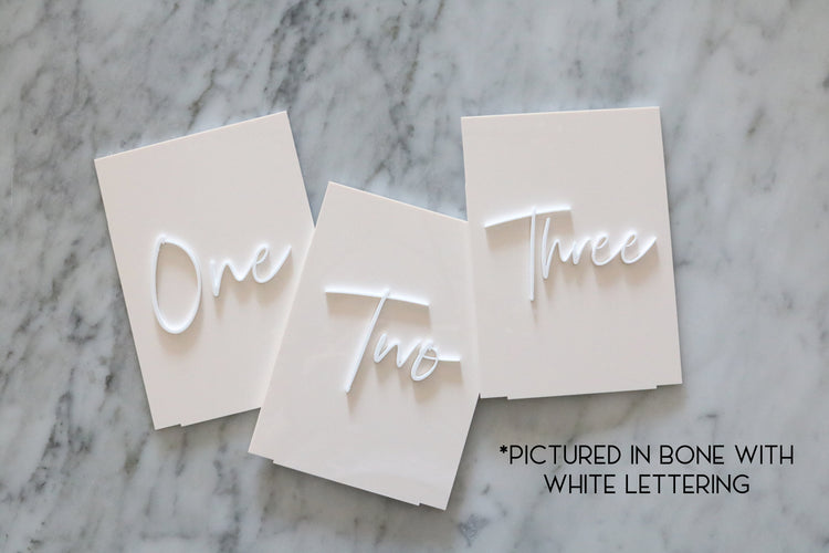 acrylic rectangle table number signs | acrylic wedding sign | wedding decor | table number | wedding table number | acrylic table number