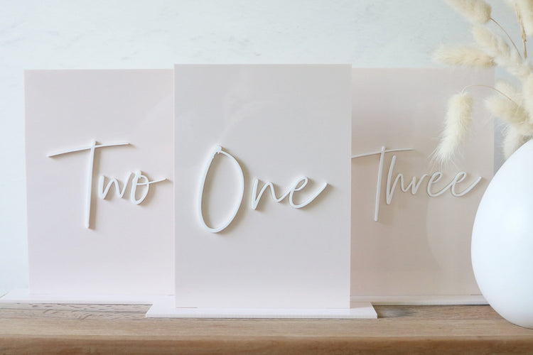 acrylic rectangle table number signs | acrylic wedding sign | wedding decor | table number | wedding table number | acrylic table number