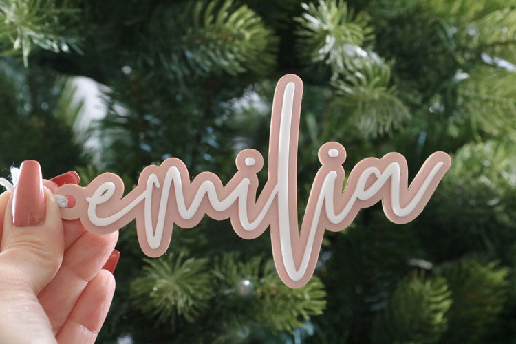 custom stocking name tag | name ornament | name gift tag | christmas ornament | monogram | personalized | christmas gift | stocking stuffer