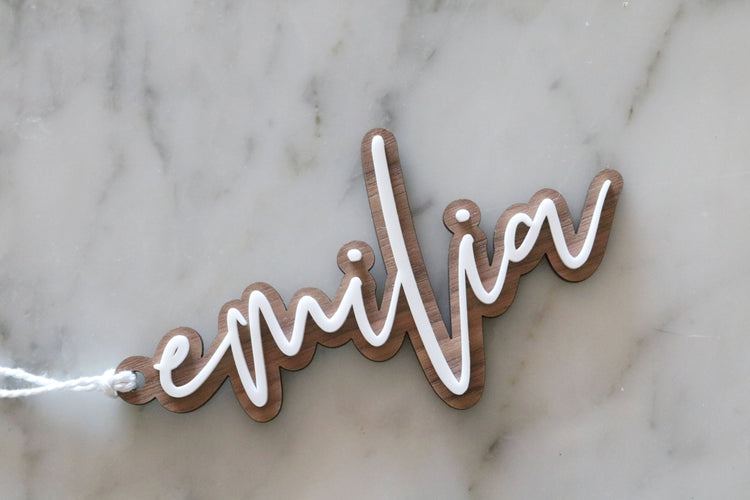 custom stocking name tag | name ornament | name gift tag | christmas ornament | monogram | personalized | christmas gift | stocking stuffer