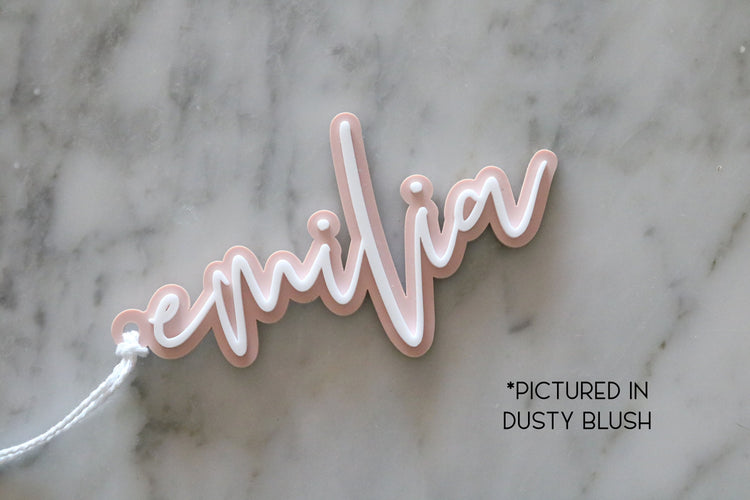 custom stocking name tag | name ornament | name gift tag | christmas ornament | monogram | personalized | christmas gift | stocking stuffer