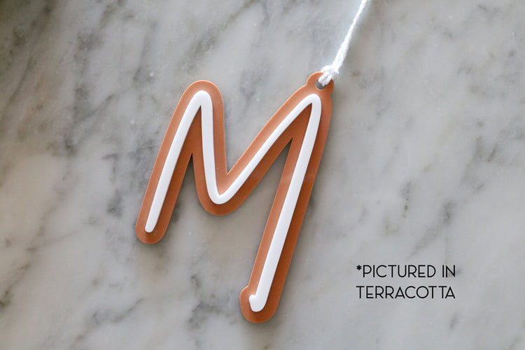 custom stocking letter tag | ornament | initial gift tag | christmas ornament | monogram | personalized | christmas gift | stocking stuffer