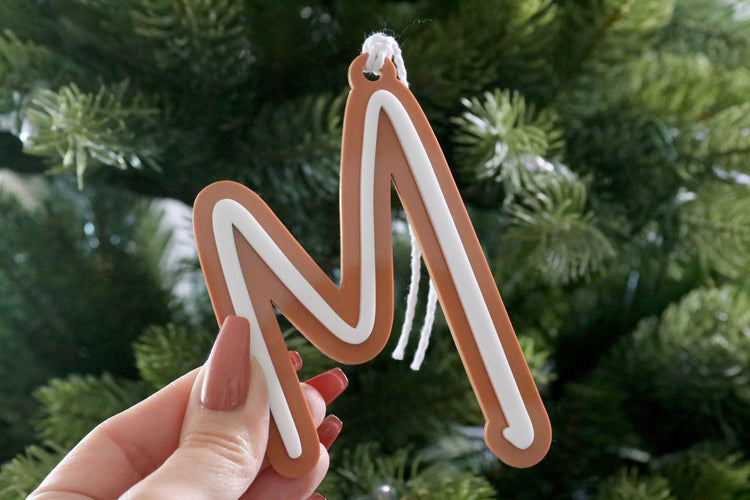 custom stocking letter tag | ornament | initial gift tag | christmas ornament | monogram | personalized | christmas gift | stocking stuffer