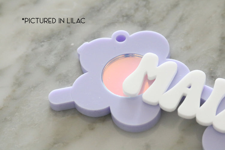 custom retro daisy sunglasses acrylic basket name tag | valentines day | flower sunglasses | easter basket | name | holiday | basket tag