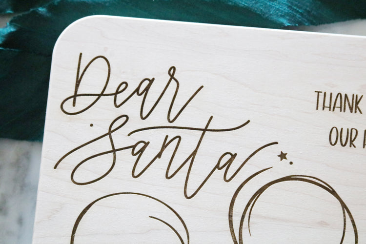 custom santa treat board | personalized