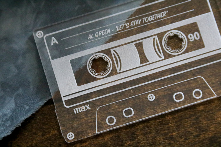 custom retro vintage cassette tape keepsake