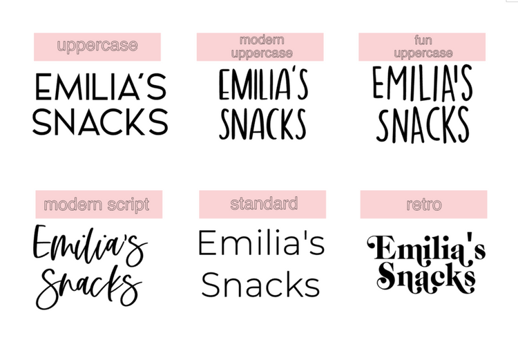 custom name bento lunch box | CHOOSE YOUR FONT