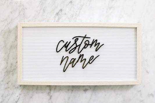 custom 3" calligraphy name or word for felt letter board