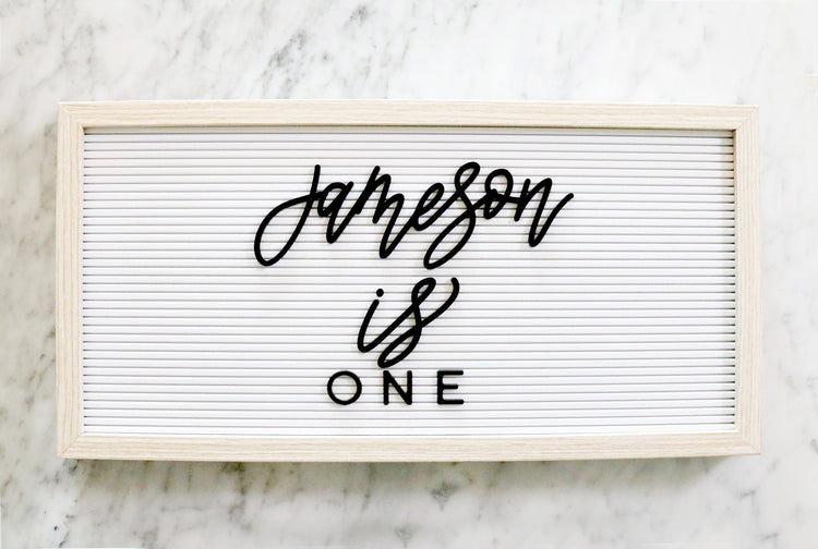 custom 3" calligraphy name or word for felt letter board