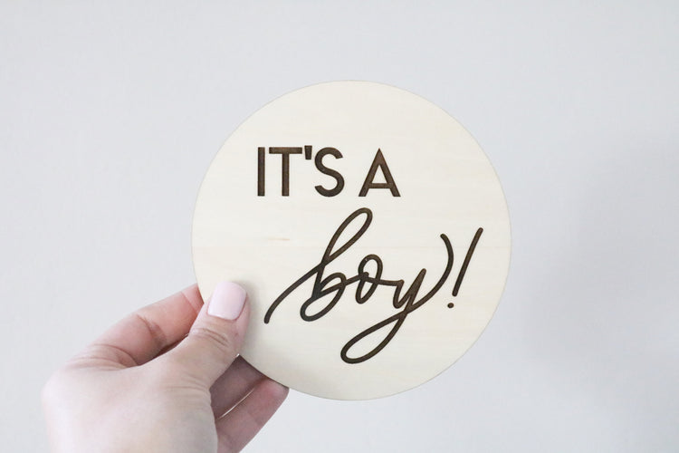 it's a boy | wood sign