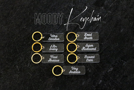 MOODY keychain | choose your mood