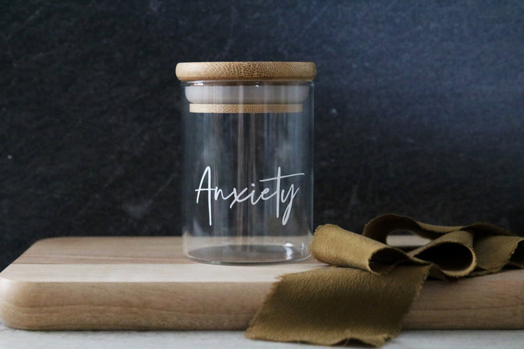 custom labeled stash jar | SHORTY