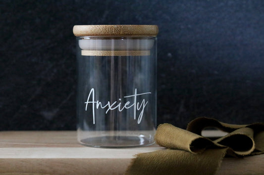 custom labeled stash jar | SHORTY