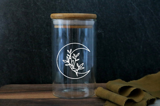 floral moon stash jar | FATTY