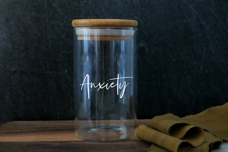 custom labeled stash jar | FATTY