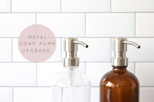 one SILVER metal soap dispenser pump upgrade
