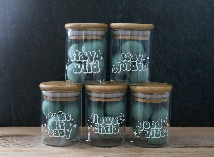 retro phrase stash jar | 2 sizes