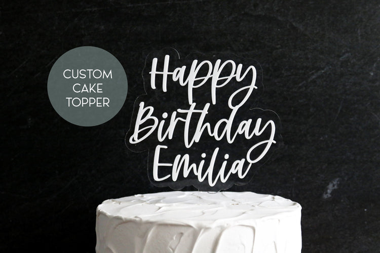 custom acrylic cake topper | CHOOSE YOUR LETTERING