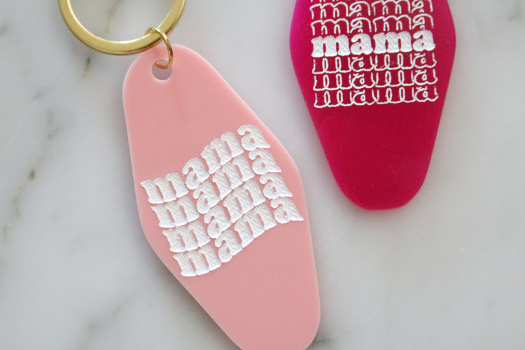 colorful mama motel keychain | CHOOSE YOUR COLOR