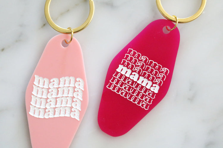 colorful mama motel keychain | CHOOSE YOUR COLOR