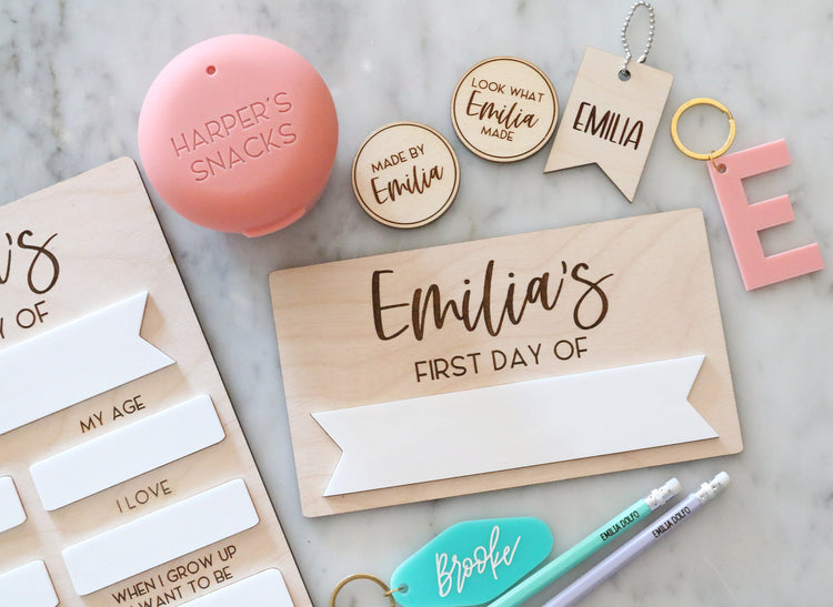 custom first day of school wood sign | Small
