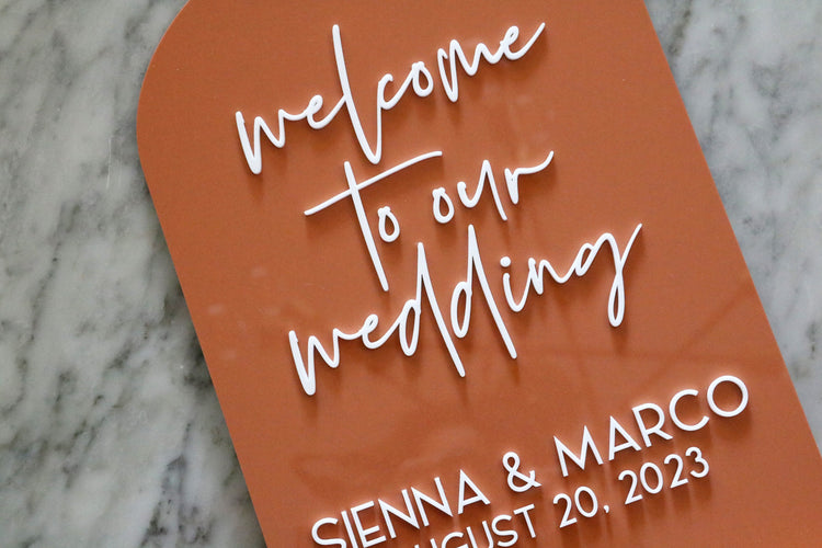 custom welcome to our wedding sign | 2 SIZES