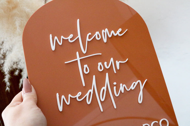 custom welcome to our wedding sign | 2 SIZES