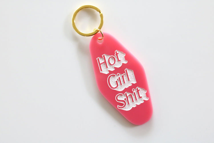 hot girl sh*t keychain | CHOOSE YOUR COLOR