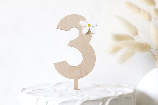 daisy single number cake topper | CHOOSE YOUR NUMBER