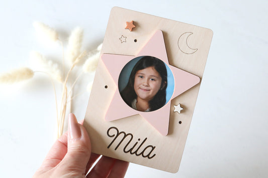custom kids photo fridge magnet | STAR