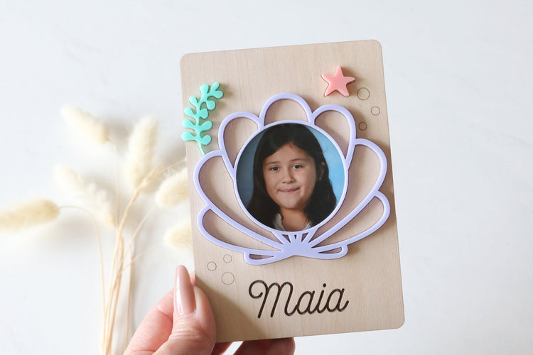 custom kids photo fridge magnet | MERMAID