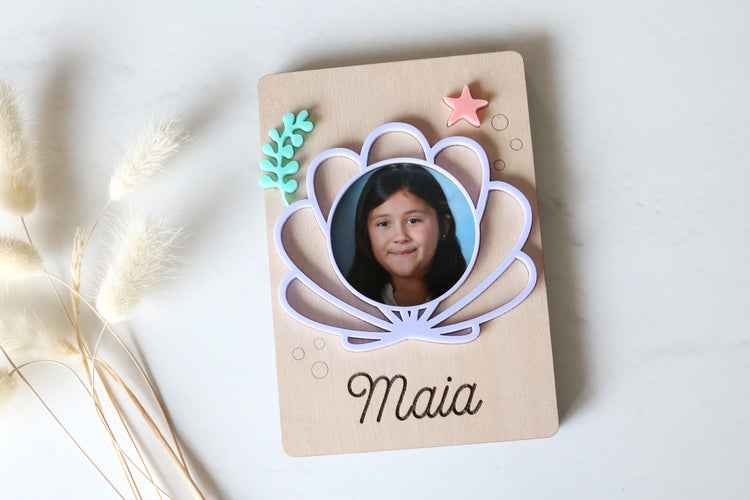 custom kids photo fridge magnet | MERMAID
